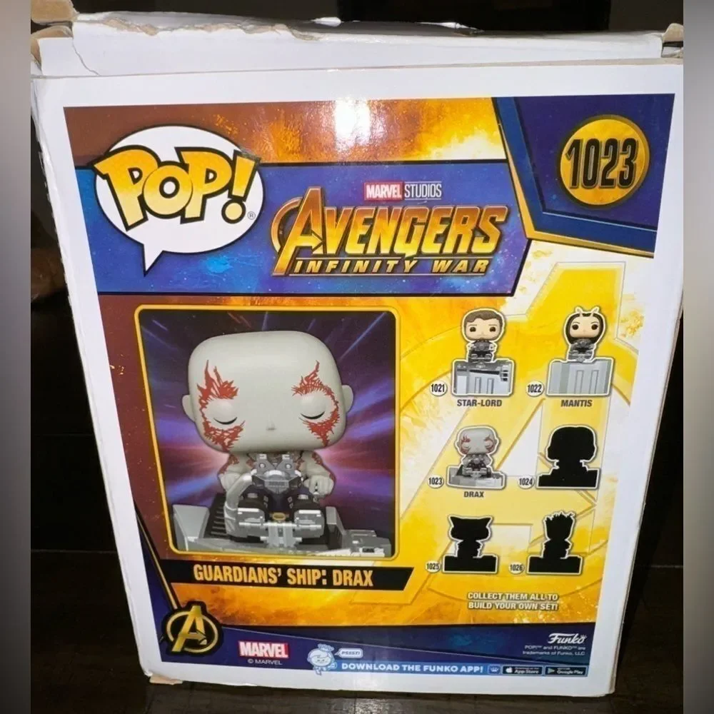 Avengers Infinity War - Guardians' Ship: Drax Deluxe Pop! Vinyl - FunKo NEW - Picture 4 of 5